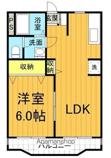 フローラ大橋【1階】の間取り