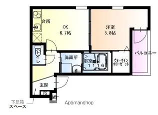 フジパレス百舌鳥駅東【103号室】の間取り