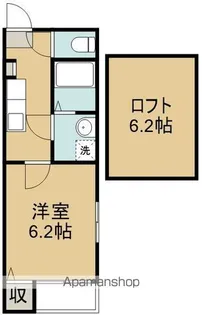 プルメリープル【205号室】の間取り