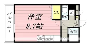 クオーレ福沢町【3階】の間取り