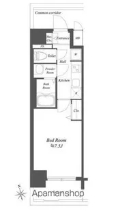 プレサンスブルーム浅草【3階】の間取り