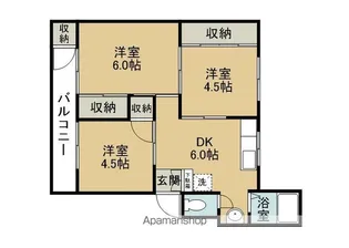 ヴィラナリー黒埼【2階】の間取り