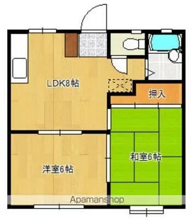 スイートパレス北柏【1階】の間取り
