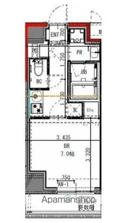 GENOVIA花月総持寺【9階】の間取り