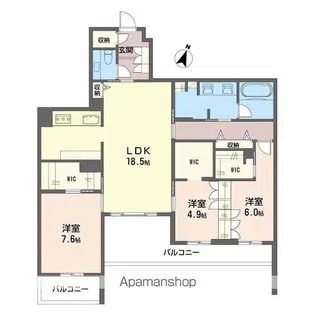 ミュリエル箕面【2階】の間取り