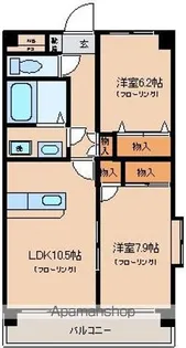 グランドール秋川【3階】の間取り