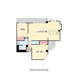 レジデンス八幡【302号室】の間取り