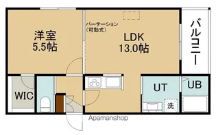 リコケット【102号室】の間取り