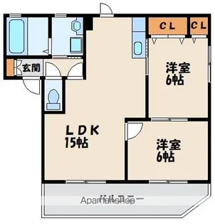 グランシード三苫【2階】の間取り