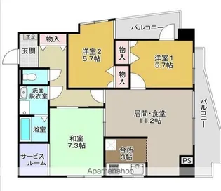 マホロバ【4階】の間取り
