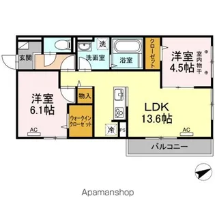 メゾン山居【3階】の間取り