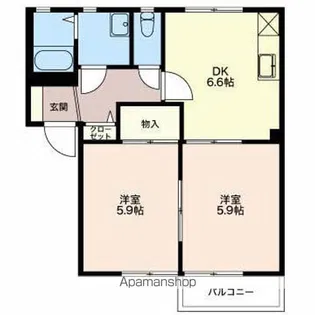 パークハイムⅡ【2階】の間取り