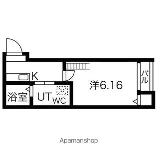 アモーレ笠取【1階】の間取り