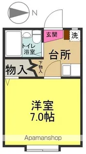 グルービィヒルズ【102号室】の間取り