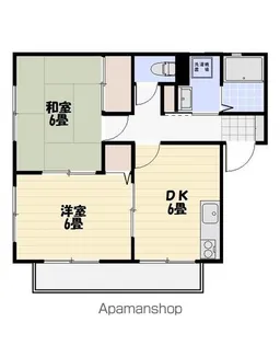 ソレジオ宝永【1階】の間取り