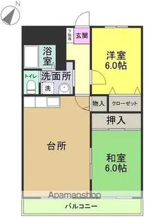 セントラルヒルズⅠ【301号室】の間取り