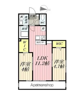 埼玉県吉川市大字保【アパート】の間取り