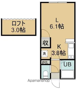 レジデンス本通【1階】の間取り