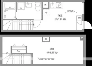 MONSOLEIL水天宮【1階】の間取り