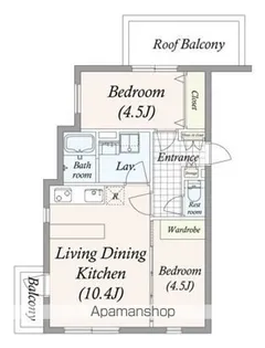 GRAN PASEO 池尻大橋【3階】の間取り