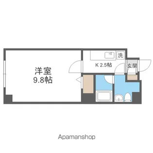 ΑNEXT東札幌【6階】の間取り