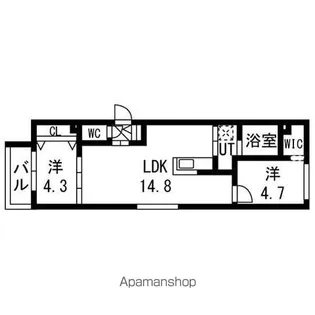 グラシオン【103号室】の間取り