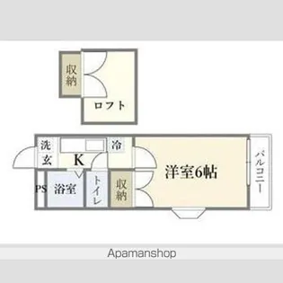 スワンパレス小松島【201号室】の間取り