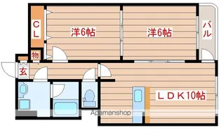 パークサイド上杉公園【1階】の間取り