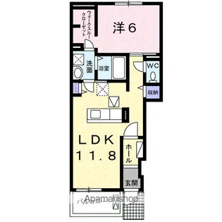 コンフォートスクエア【1階】の間取り