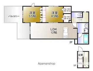メゾン・ド・ファミーユ【2階】の間取り