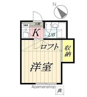 埼玉県三郷市早稲田7丁目【アパート】の間取り