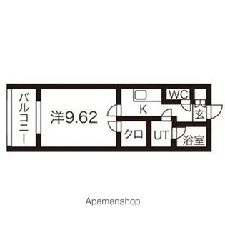 ブラン ポミエ BRUN POMMIER【2階】の間取り