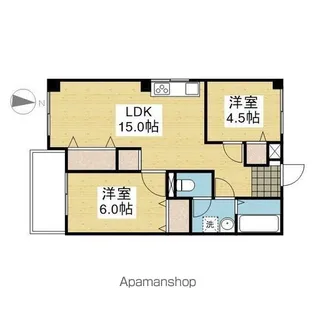 スミタスヴィレッジ空港通Ⅰ【101.号室】の間取り