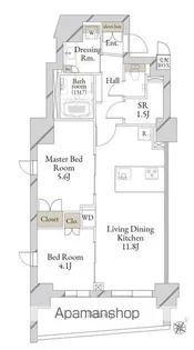LiveCasa文京千石premier【6階】の間取り