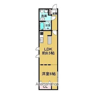 リアライズ名城公園【104号室】の間取り