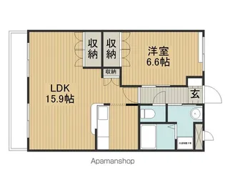 SUN COURT ITAYA【202号室】の間取り