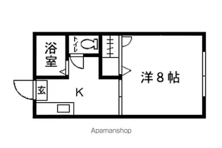 1Kの間取り画像