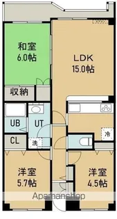マンションリヴァージュ【210号室】の間取り