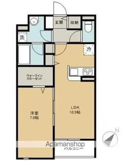 コンシェルジュ末広Ⅱ【3階】の間取り