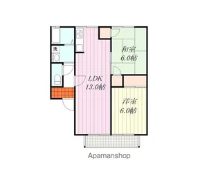 メゾンサンマリナ【202号室】の間取り
