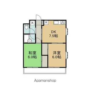 新潮通り一番館【3階】の間取り