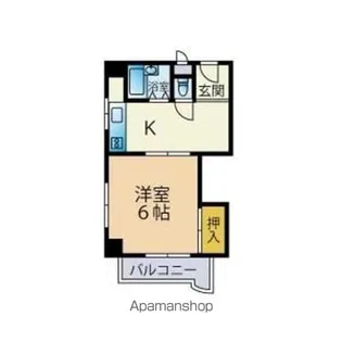 ミオーナ西新【202号室】の間取り