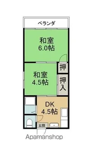 吉野マンション【202号室】の間取り