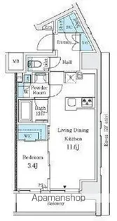 プライマル御茶ノ水【11階】の間取り