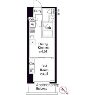 グランパセオ銀座築地【2階】の間取り