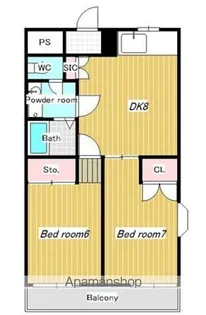 櫟ハイム(クヌギハイム)【2階】の間取り