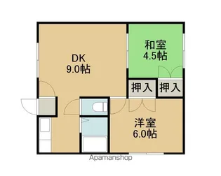 ジュエルⅢ【103号室】の間取り