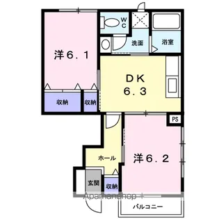 イターナルタクミ A【1階】の間取り