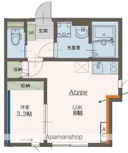 エイグラン大島【3階】の間取り