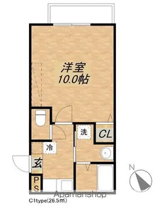 アークリード大津【4階】の間取り
